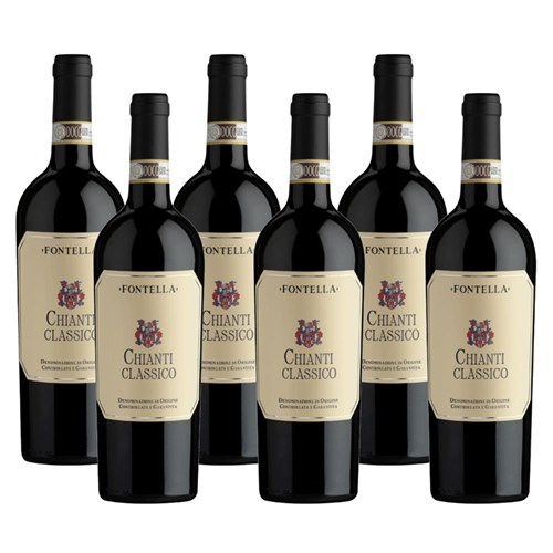 Case of 6 Fontella Chianti Classico 75cl Red Wine